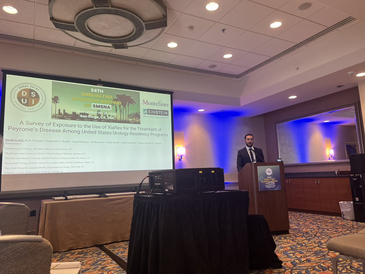 Justin Loloi, MD (@justinloloi) on Twitter photo Presenting our work highlighting a potential gap in Urology residency training as a considerable number of programs may not provide exposure to Xiaflex use for PD. A potential opportunity for improvement! <a href="/MontefioreUro/">MontefioreUrology</a> @ranjithramamd <a href="/dsui_miami_uro/">Desai Sethi Urology Institute</a> <a href="/SMSNA_ORG/">SMSNA</a> Presenting our work highlighting a potential gap in Urology residency training as a considerable number of programs may not provide exposure to Xiaflex use for PD. A potential opportunity for improvement! <a href="/MontefioreUro/">MontefioreUrology</a> @ranjithramamd <a href="/dsui_miami_uro/">Desai Sethi Urology Institute</a> <a href="/SMSNA_ORG/">SMSNA</a>