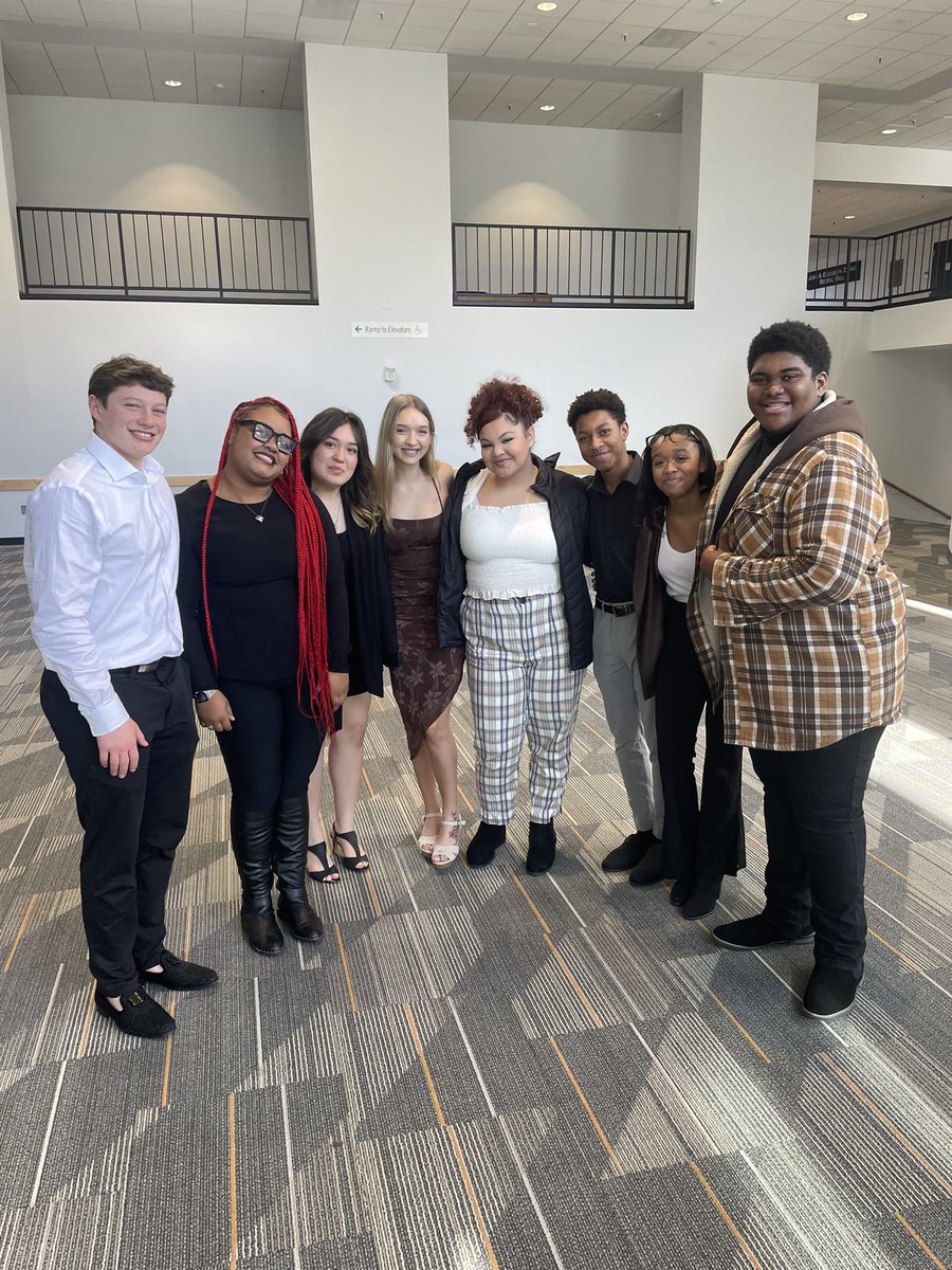District Choir 2023. Congratulations Symone Bibb, Morgan Coffee, Lourdes Gonzalez, Cadence Fountain, Dana Ramirez, Zhavier Nurse, EJ Wilson and Levi Mullen-Zurbrugg! You represented Harvey HS well this weekend!
