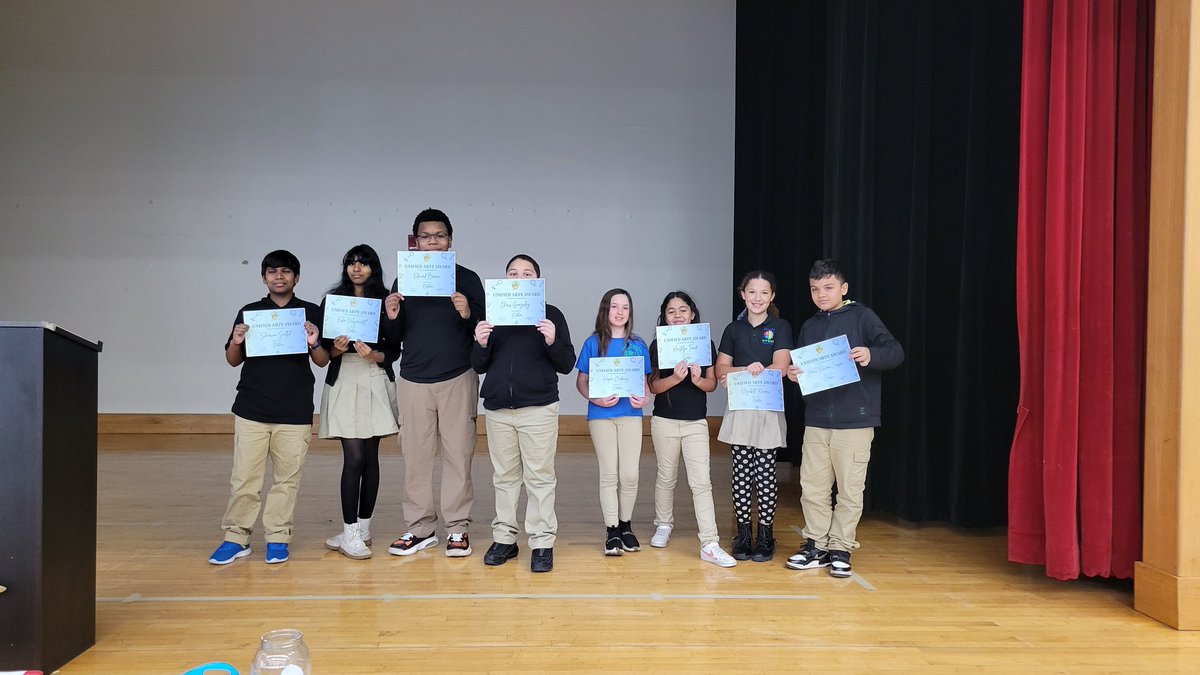 BSTEM5thgrade's tweet photo. 5th and 6th Student of the Month Assembly for October. So proud of these Nerdy Birds! 🤓 @PrincipalBSTEM @BSTEM6thGrade @BSTEMhartford https://t.co/pNFtQnIEQb
