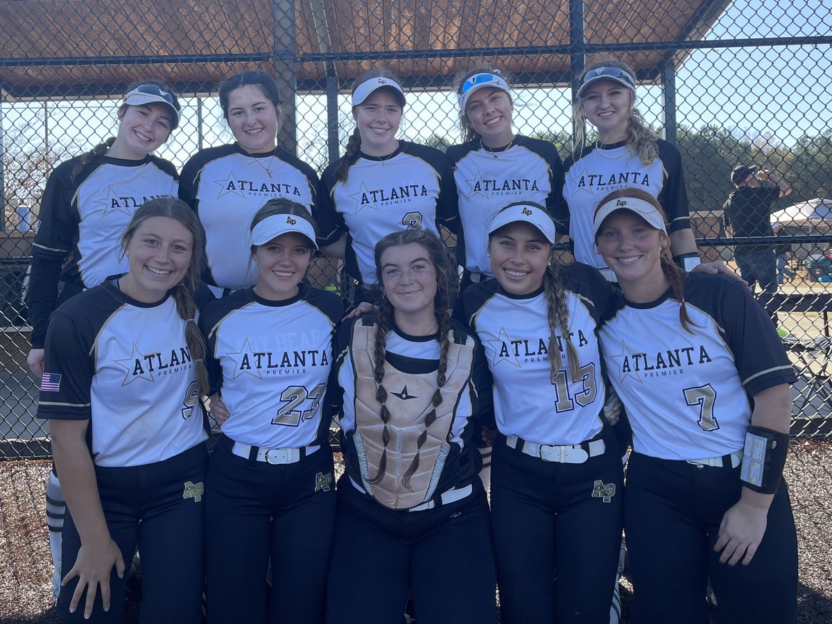 Ap07Pitt's tweet photo. 🥎🤍 Great day for ball in Dalton,GA today for AP!  This team went 3-0 out scoring their opponents 30-2 while collecting 33 hits,24 singles,5 dbls,3 triples &amp; 1 240’ blast from Grace in the 2nd game!  Pitching allowed only 6 hits all day. Moving on to elimination Sunday! #approud https://t.co/be0gL6Pt2N