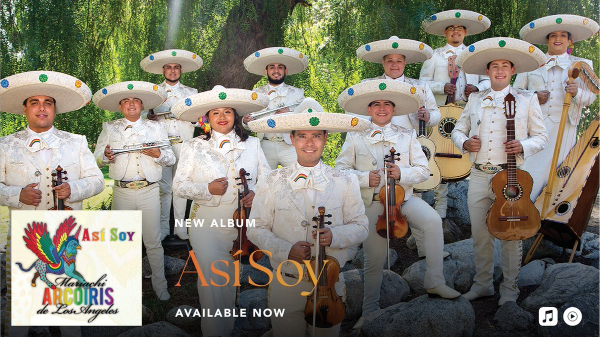 Listen to our latest album, “Así Soy”! Now streaming! #mariachiarcoiris #mariachi #lgbt #queermariachi
