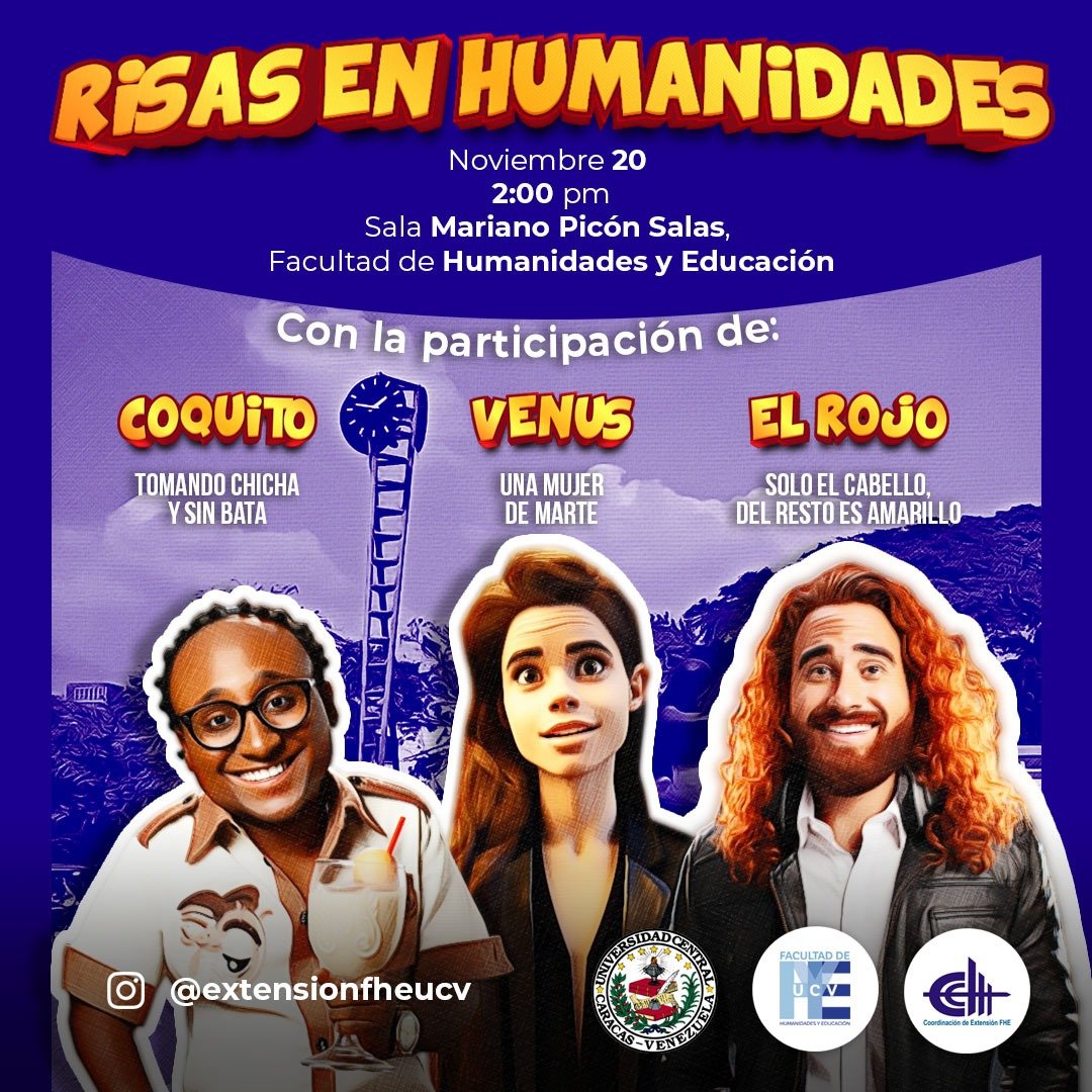 extensionfheucv's tweet photo. Los esperamos... Lunes 20 de noviembre 2023 Sala Mariano Picón Salas FHE UCV https://t.co/s1vlU4O5jN