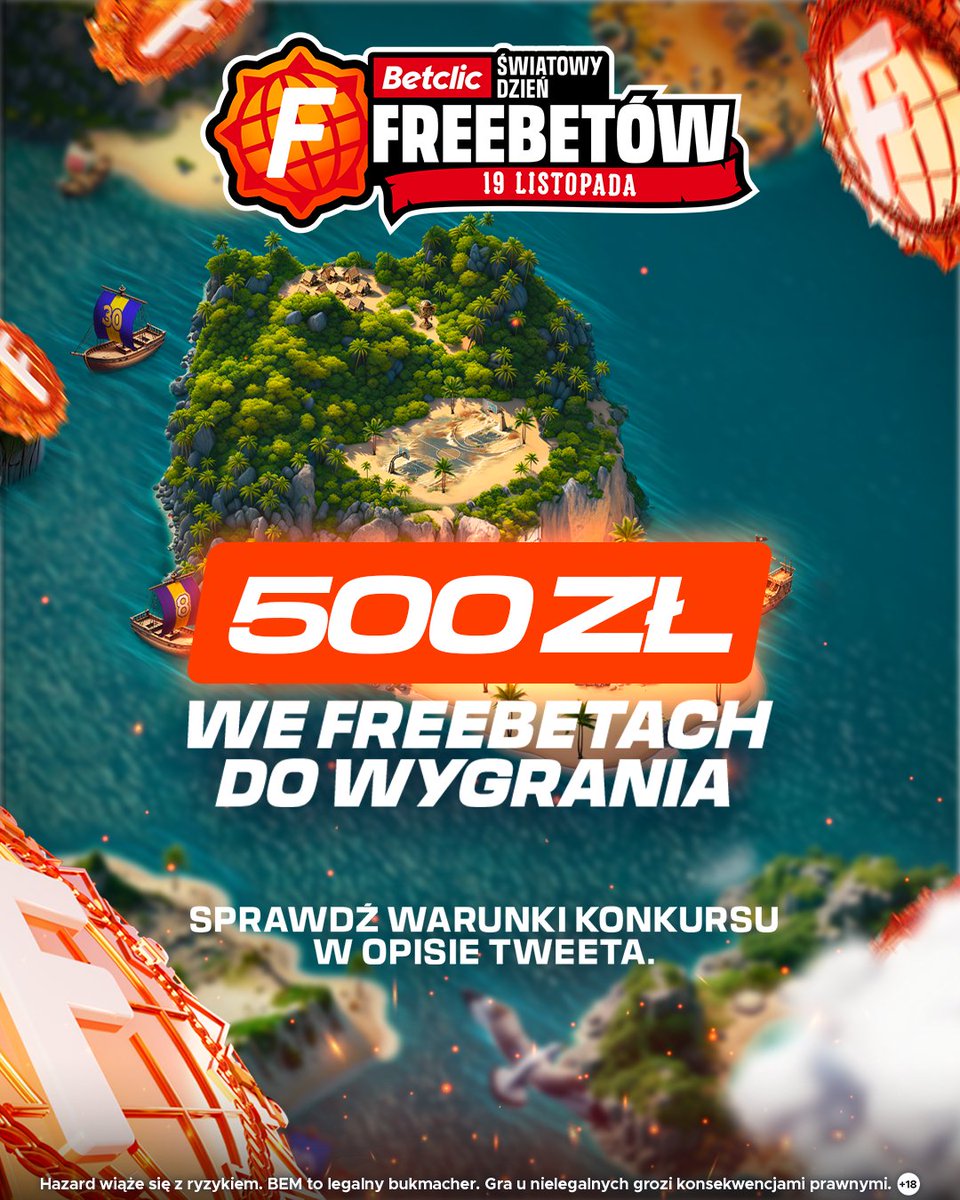 Betclic Polska 🔞 (@betclicpolska) on Twitter photo 🏀𝗞𝗢𝗡𝗞𝗨𝗥𝗦 🏀
👉typujemy #NBA
Zasady:
🔎obserwuj <a href="/BetclicPolska/">Betclic Polska 🔞</a>
🔄retweet
📝wytypuj sumę punktów w meczu Los Angeles Lakers 🆚 Houston Rockets (bez dogrywki) i dodaj #SwiatowyDzienFreebetow
📲podaj login Betclic
🎁Do wygrania: 5x100 zł we freebetach
🔞Masz czas do 3:30 🏀𝗞𝗢𝗡𝗞𝗨𝗥𝗦 🏀
👉typujemy #NBA
Zasady:
🔎obserwuj <a href="/BetclicPolska/">Betclic Polska 🔞</a>
🔄retweet
📝wytypuj sumę punktów w meczu Los Angeles Lakers 🆚 Houston Rockets (bez dogrywki) i dodaj #SwiatowyDzienFreebetow
📲podaj login Betclic
🎁Do wygrania: 5x100 zł we freebetach
🔞Masz czas do 3:30
