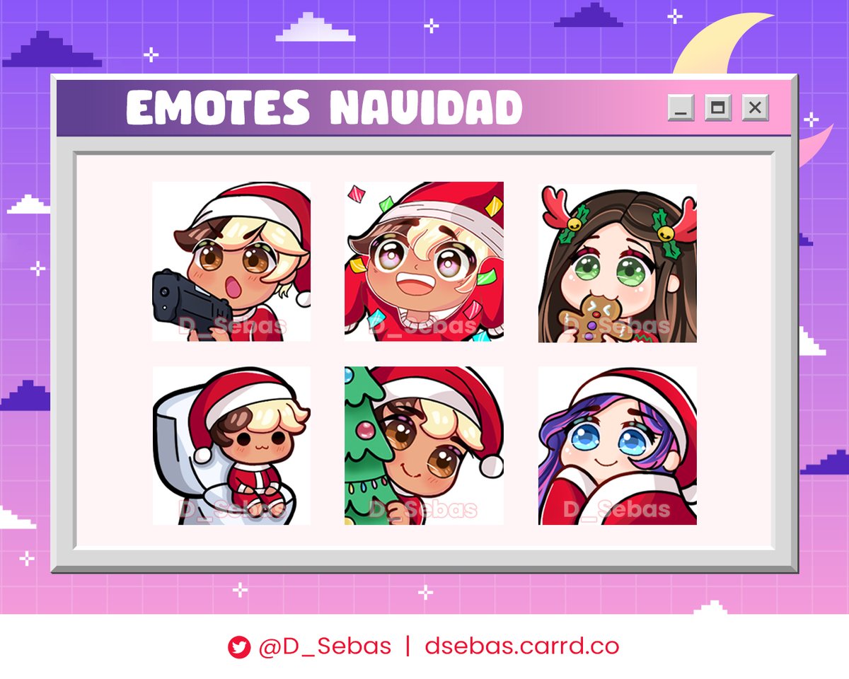 Papisebas16's tweet photo. 🎁 ⛄️COMISIONES ABIERTAS PARA EMOTES NAVIDEÑOS ❄️🎊

●MD para más información⛄️
●Pago vía Paypal ❄️
●https://t.co/QpMrb6i1yo
 .
 .
 . 
#comissionopen #ComisionesAbiertas #emoteartist https://t.co/VMG7R4TvEp