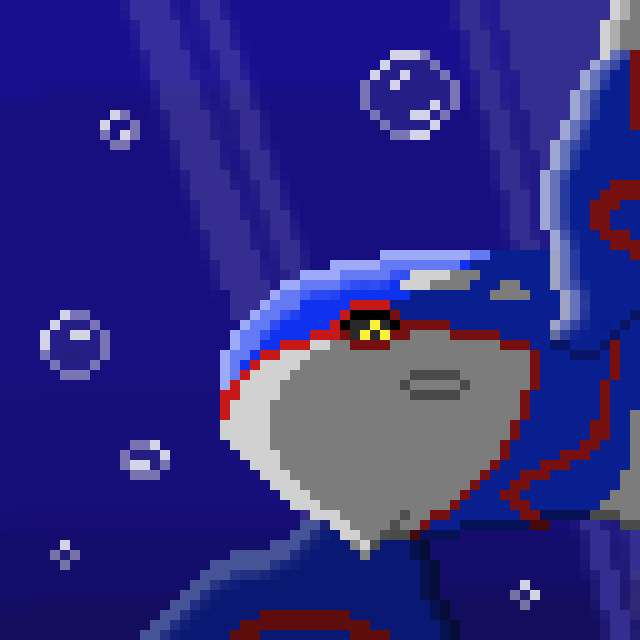 omg_rian's tweet photo. Kyogre - Sea Basin Pokémon (#0382)

Kyogre is said to be the personification of the sea itself. Legends tell of its many clashes against Groudon, as each sought to gain the power of nature.

#pokemon #Pixelart #gameart #games #fanart https://t.co/L0rYibCcbL
