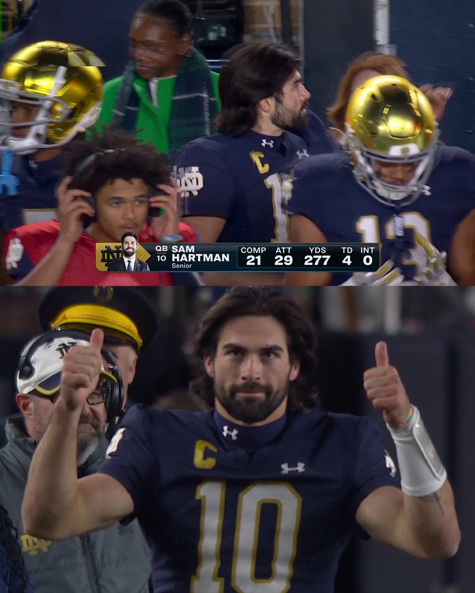 NDonNBC's tweet photo. What a way to go out. #GoIrish https://t.co/iC6oi08NKB
