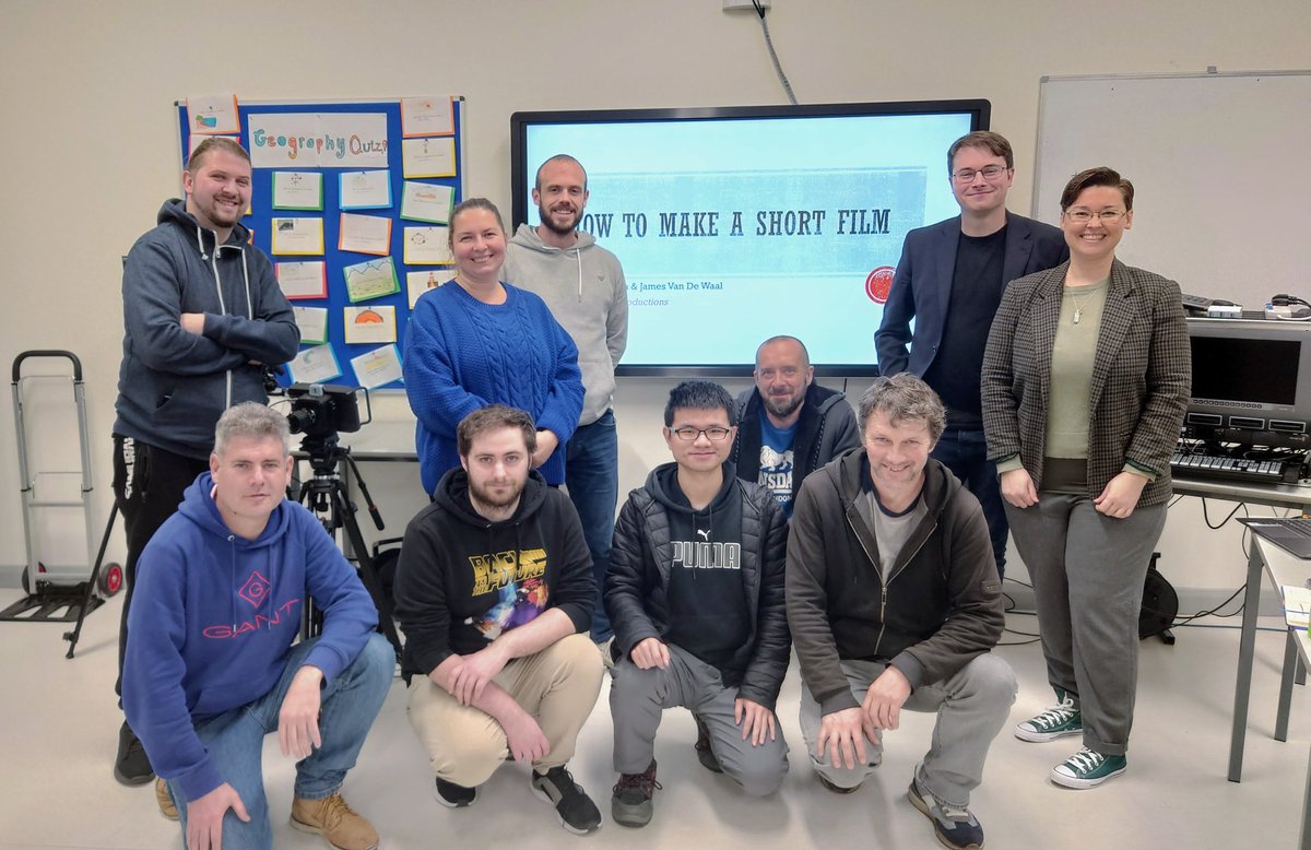 MidlandsPolCom's tweet photo. Fantastic short film production training delivered by @StickyTapeProd today for video enthusiasts in Athlone. Thanks to the participants and the trainers ❤️🎥 https://t.co/Wrt7Xgs65G