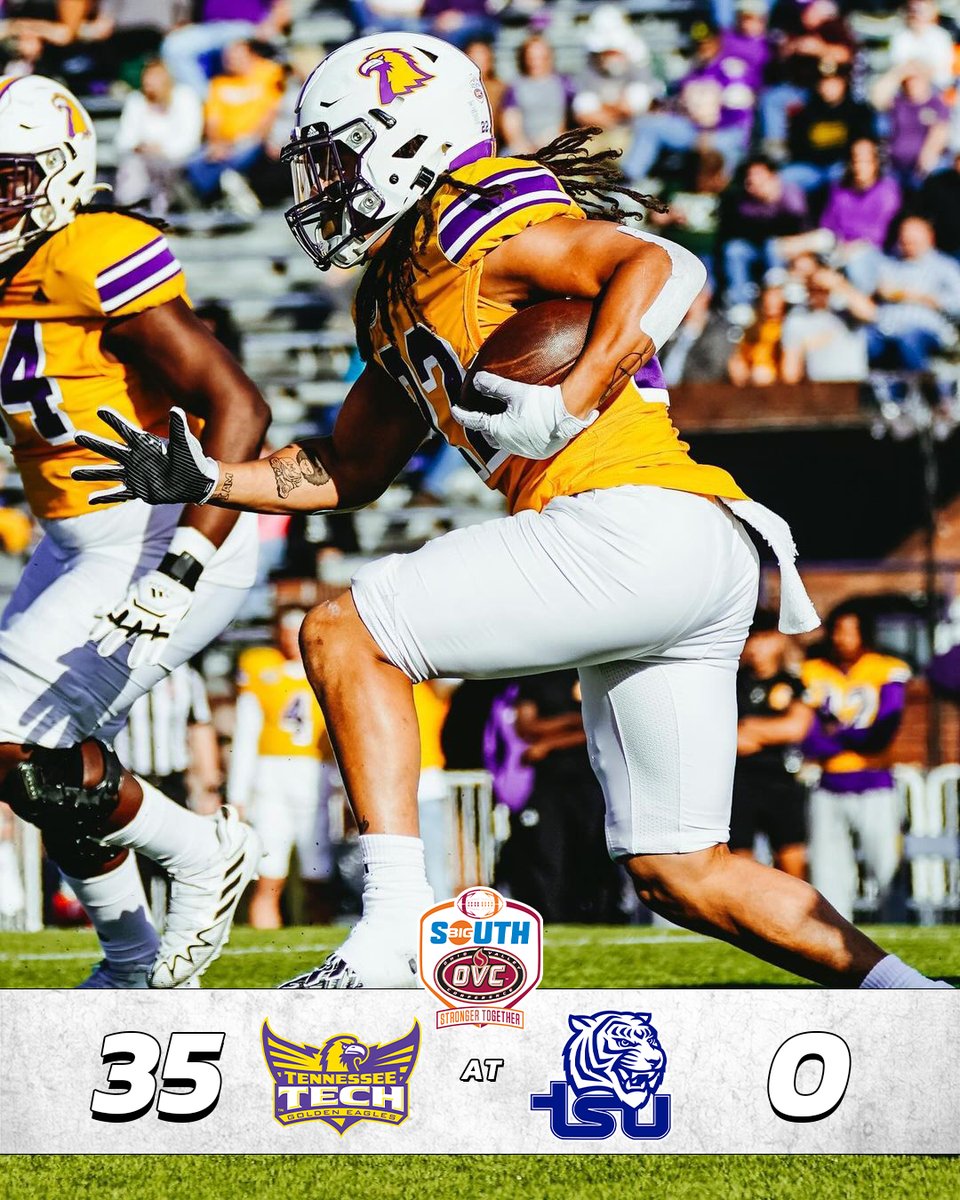 OVC-Big South Football Association (@bigsouthovcfb) on Twitter photo First dub in Nashville since '16 👏
<a href="/TNTechFootball/">TTU Football</a> completes the shutout of Tennessee State!
#BigSouthOVCFB | #StrongerTogether First dub in Nashville since '16 👏
<a href="/TNTechFootball/">TTU Football</a> completes the shutout of Tennessee State!
#BigSouthOVCFB | #StrongerTogether