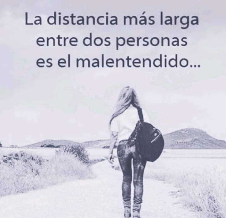 Motivosentuvida's tweet photo. La distancia más larga entre dos personas es el malentendido! https://t.co/jF0utKUwGn