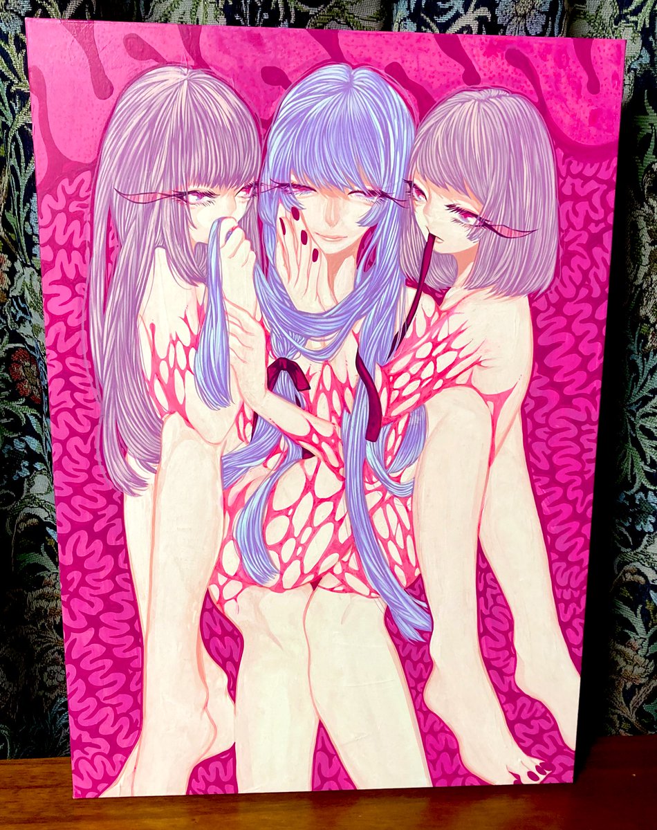 「お迎えしていただいた作品たちアナログ作品です! 」|さしみやま / SashiMiyamaのイラスト