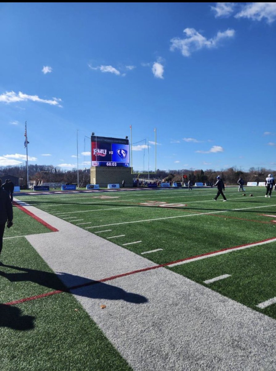 Thank you <a href="/RMU_Football/">RMU Football</a> for having me and my family up for the game today. I had a great time on campus and hope to be back up soon. <a href="/coachtyler34/">Delbert Tyler II</a> @CoachPlungasRMU <a href="/80sCane57/">Bernard Clark Jr</a> @Coach_JHiII