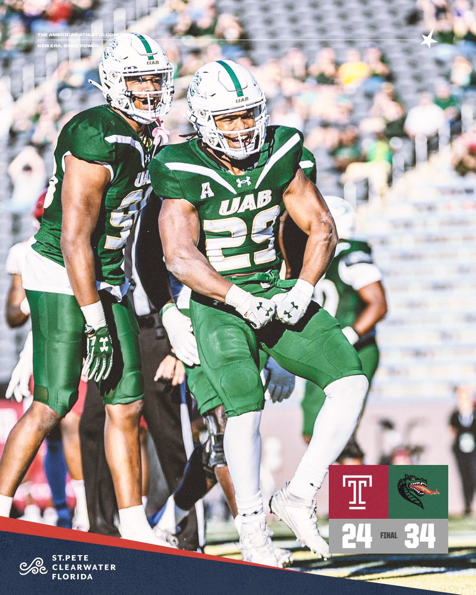 Blazers senior day dub!

#AmericanFB x <a href="/UAB_FB/">UAB Football</a>