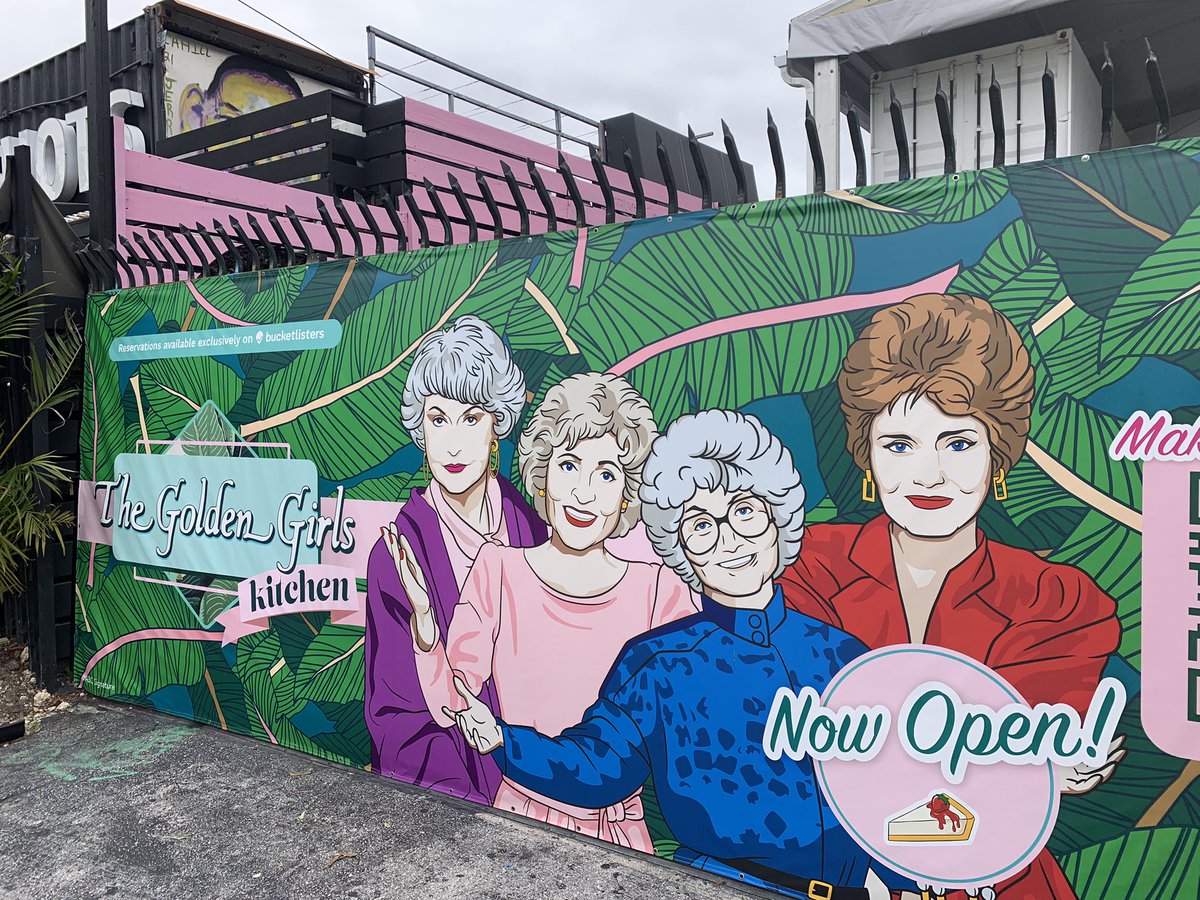 Went with the family to the Golden Girls kitchen in Wynwood. Had a great time down there.