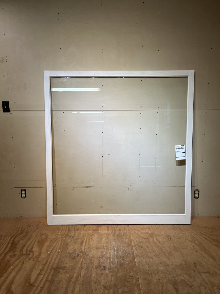 Custom wood storm window for a picture window, Jim Illingworth Millwork