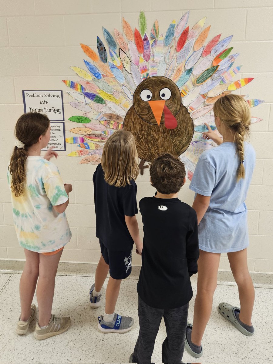HookedonMath's tweet photo. Look at Tanya Turkey holding a small group lesson on Problem Solving. 🩵🤣 https://t.co/Ok6wdp5hqz