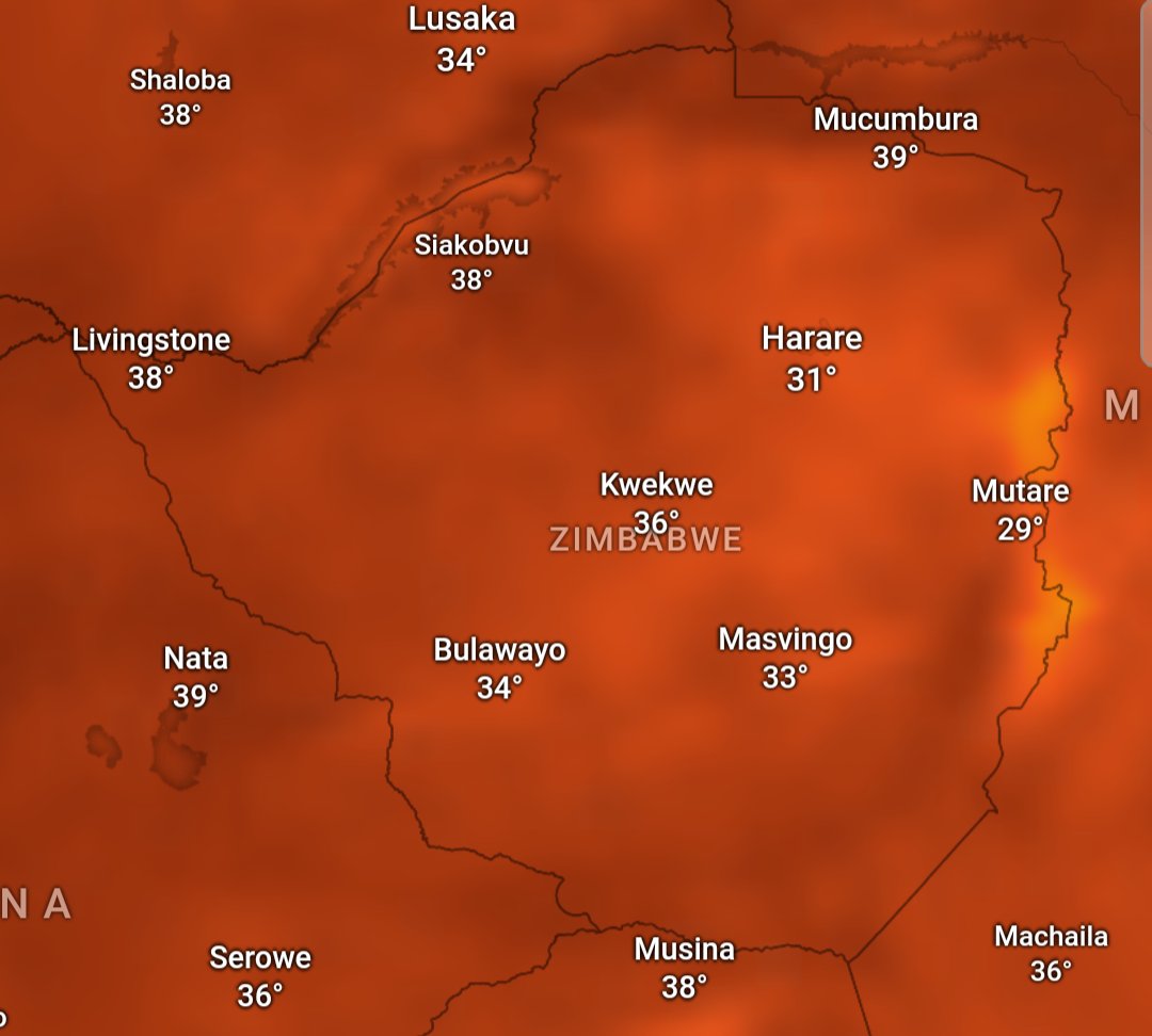 It's a very hot weekend with temperatures soaring across Zimbabwe. Remember to stay hydrated, sunblock up & seek shade. We're patiently praying & waiting for the rains. Climate Change has negatively affected us. El Nino phenomenon becoming a reality by each day. #Zimbabwe