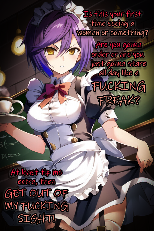 Your2DMommy's tweet photo. "I can still smell the sweat from your small cock on your disgusting hands, how much more of a failure can you be? You really came here just to fulfill your little maid fantasy, didn't you? GET LOST."

#2dfd #2dfd #censor #censoredhentai #censoredcaptions #femdom #gooner #gooning https://t.co/lItq6T8f9p