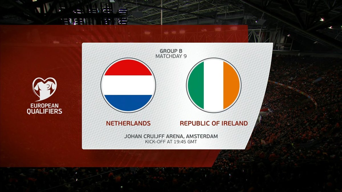 Netherlands vs Ireland Live Streaming and TV Listings, Live Scores, Videos - November 18, 2023 - UEFA EURO