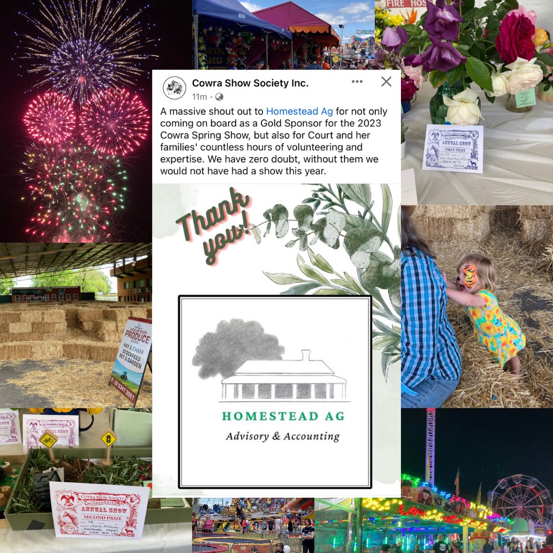 HomesteadAg's tweet image. I believe it’s so important to support our local community show! My family has been involved with the Cowra Show Society Inc. for multiple generations, and I hope it continues for many more.