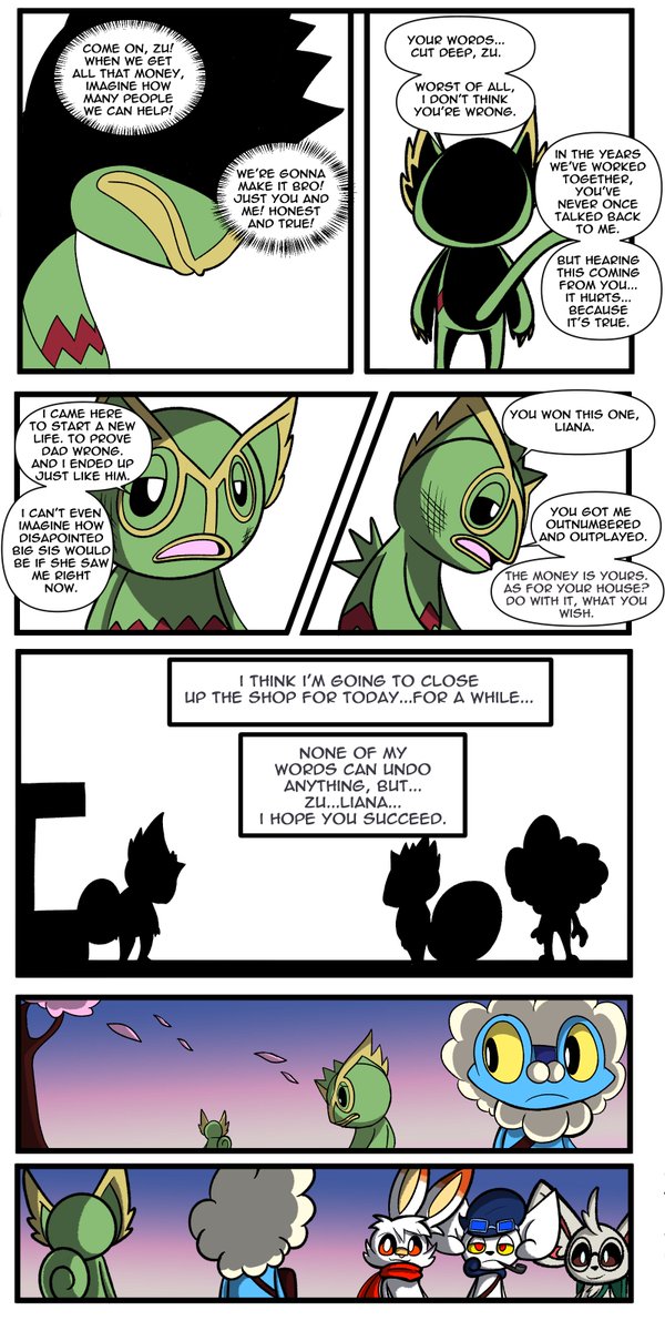 ScarletsAlcove's tweet photo. PMD Endless Blue Chapter 3 Page 23

Zu's words hit him like a ton of bricks. Will he grow or will he return to his old ways? Only time will tell. Either way, Team Starlight's first task is successfully completed.

#pmd #mysterydungeon #pmdendlessblue #pokemon https://t.co/109fVFilrk