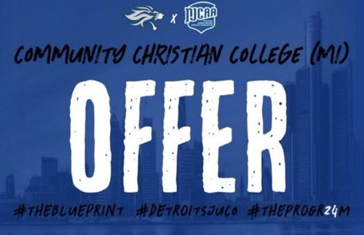 After a great conversation with <a href="/CoachNabors7/">G.B.B</a> I am blessed to receive my 2nd 🅾️ffer from <a href="/CCCLionsFB/">Community Christian College Football</a> thank you <a href="/jeffreardon/">jeff reardon</a> #BEAWYSUM <a href="/RecruitTheA/">Austin FB Recruiting</a> <a href="/perk3445/">Jeremy Perkins</a> <a href="/CoachSenior2/">Coach Senior</a>