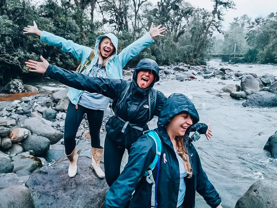 Who said a class had to be indoors? It's time for an adventure! [Photo: Dakota Slayer|Program: Ecuador]