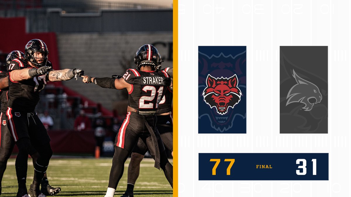 𝗥𝗘𝗗 𝗪𝗢𝗟𝗩𝗘𝗦 𝗧𝗢 𝗠𝗔𝗞𝗘 𝗧𝗛𝗘𝗜𝗥 𝗥𝗘𝗧𝗨𝗥𝗡.

<a href="/AStateFB/">Arkansas State Football</a> becomes bowl eligible for the first time since 2019 and for the 11th time in FBS history after scoring an explosive 77 points to run away with a victory over Texas State. #SunBeltFB ☀️🏈