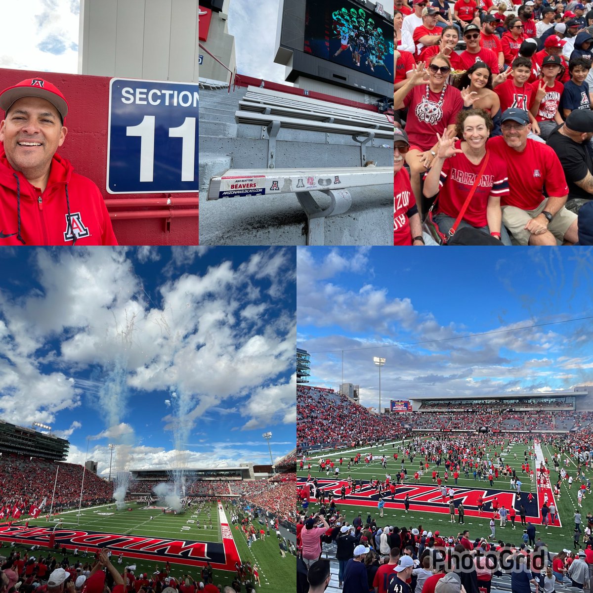 Section11Cat's tweet photo. Another season in #Section11! See you next year for more @ArizonaFBall! PS - See you for bowl season! #BearDownGoCats! https://t.co/r5NqGrJDxh