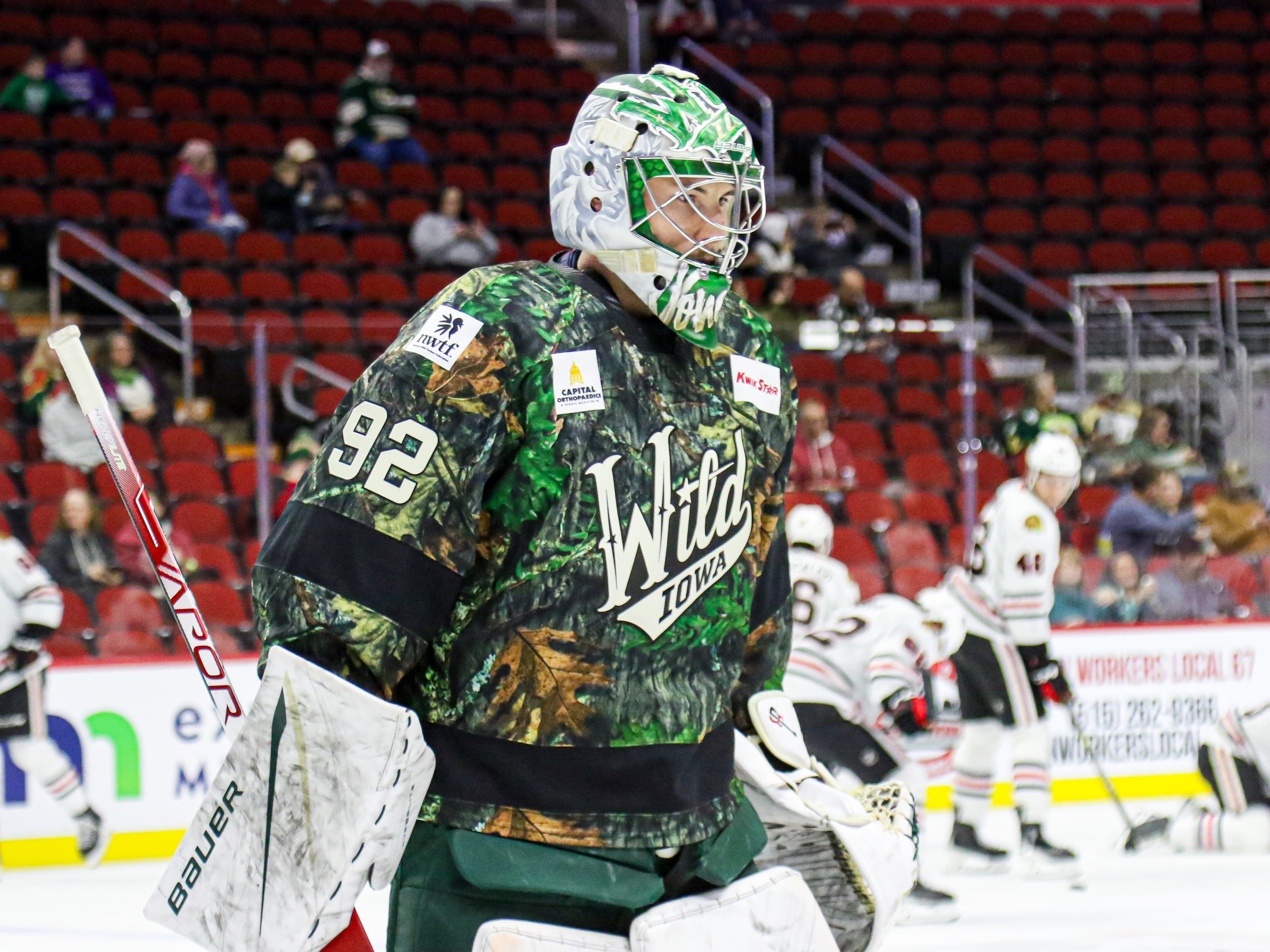 Iowa Wild on X got those camo warmup jerseys back ItStartsInDSM https t pSUrBv8qrV X