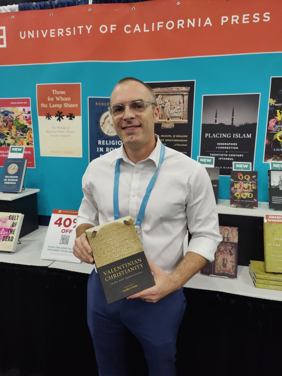 ucpress's tweet photo. First of hopefully many of our authors we'll get to see at #AARSBL23!

1. VALENTINIAN CHRISTIANITY by Geoffrey Smith

2. STORIES BETWEEN CHRISTIANITY AND ISLAM by Reyhan Durmaz

3. SOVEREIGN ATTACHMENTS by Shenila Khoja-Moolji (@SKhojaMoolji) https://t.co/0NHGijCjHF