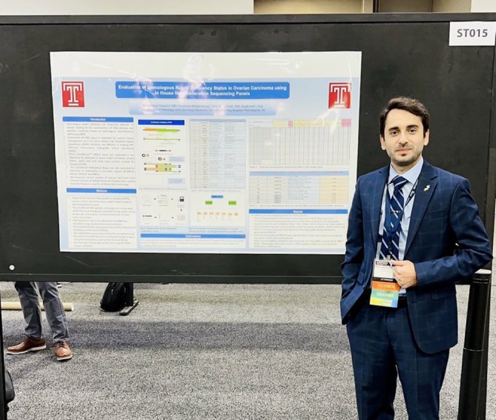 Templepathology at #AMPath23 ! Proud of our PGY2 resident Muhammed presenting his poster at AMP meeting! #molpath #PathTwitter