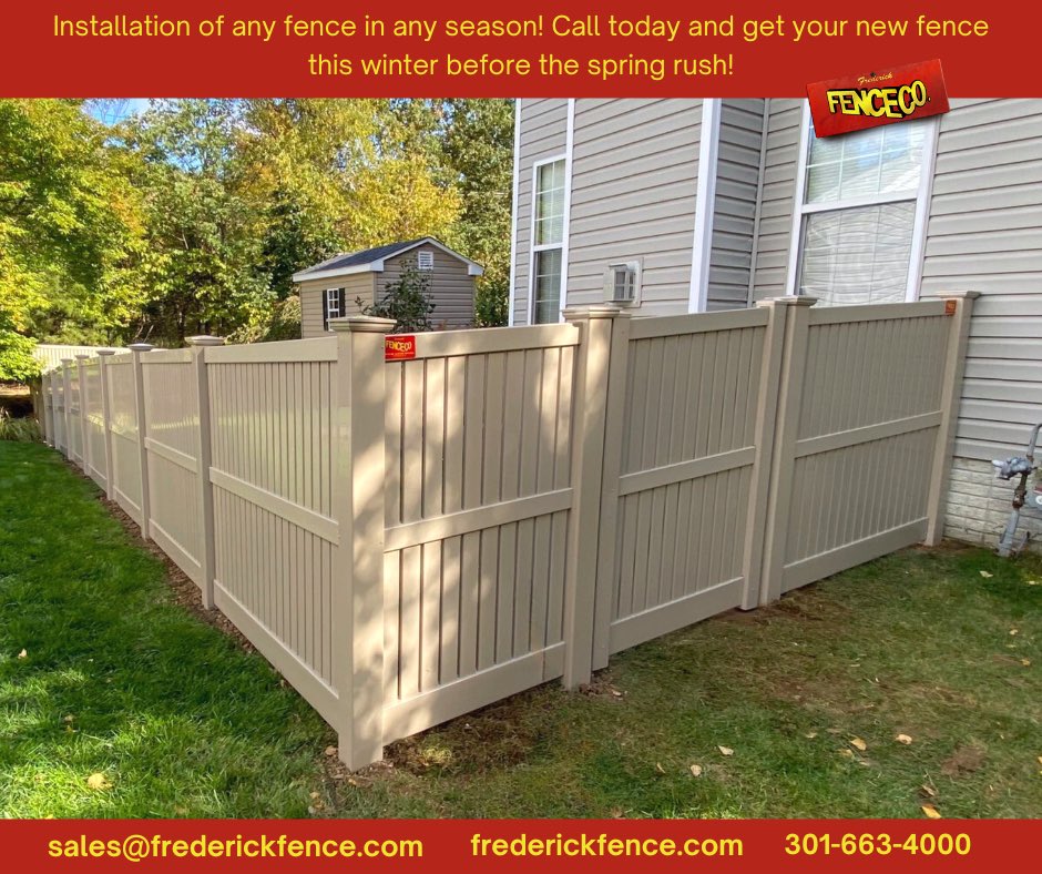 FrederickCounty's tweet photo. Installation of any fence in any season! Call today and get your new fence this winter before the spring rush! @FREDERICKFENCE Company
#fence #winter #2023challenge #installation #season #springrush #fence #fencedesign #fencebuilding #2023season #winterseason https://t.co/sVA2V6NNpG