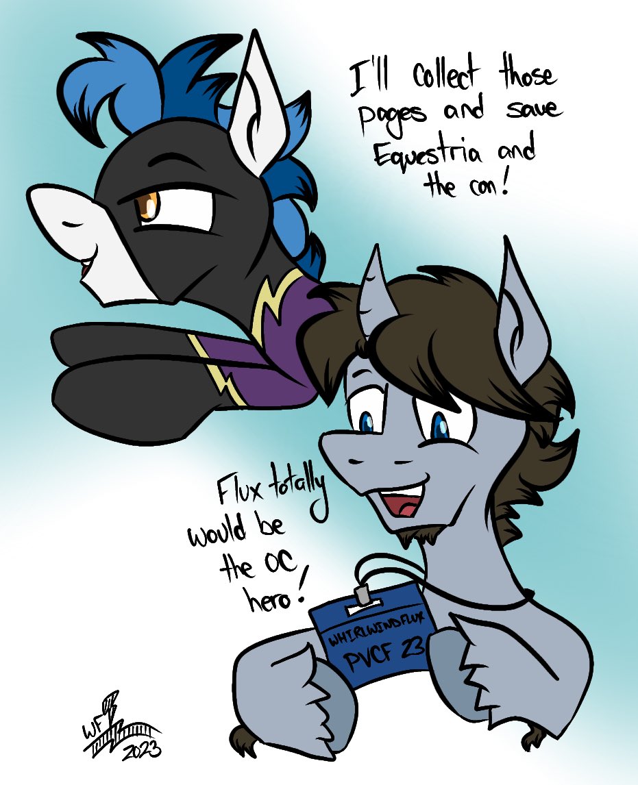 WhirlwindFlux's tweet photo. Flux will collect those pages and help save Equestria and @PonyCiderfest #PVCF23 #SaveFizzy https://t.co/uwvS9q3h59