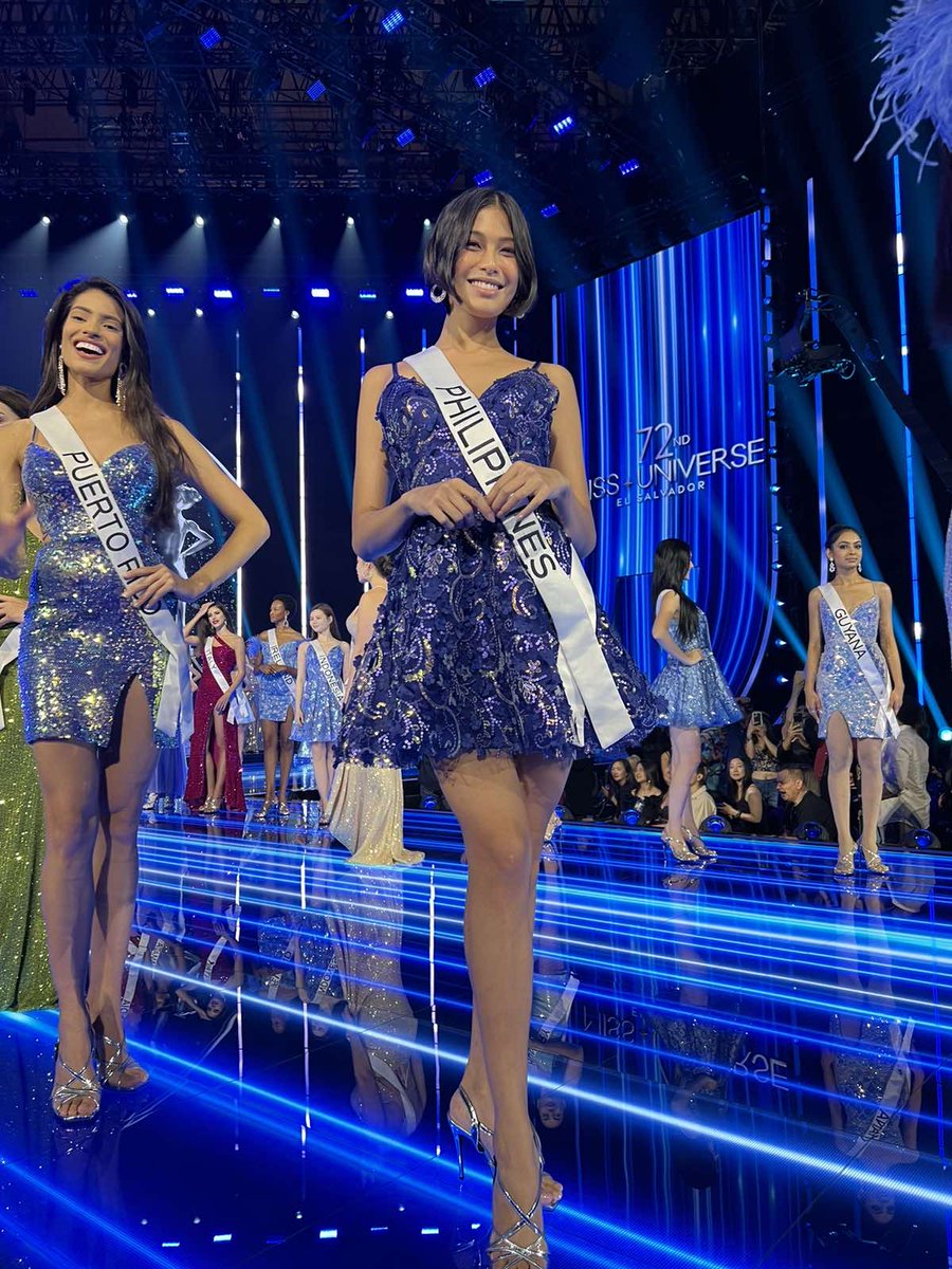 gmanetwork's tweet photo. She’s reaDEE to conquer the universe! 👑
LOOK: Miss Universe Philippines Michelle Marquez Dee is at the final rehearsals of the #72ndMissUniverse coronation night. She’s glowing as ever! ✨
#MichelleMarquezDee #DEEPaTapos #DEEuniverse #De5tiny https://t.co/I0ZxzBevFQ