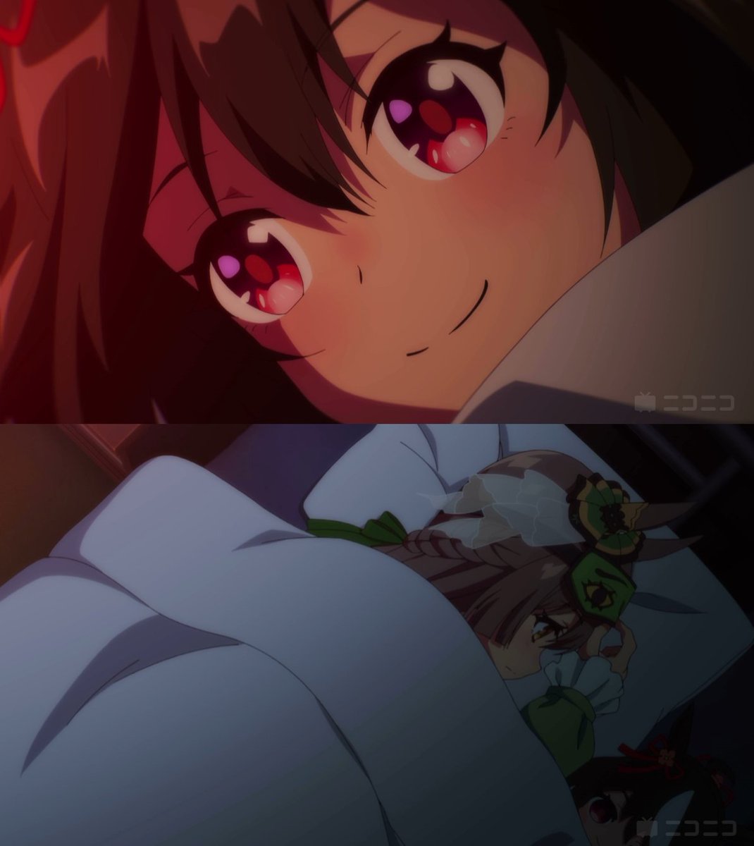 u__tools's tweet image. #アニメウマ娘 第7話「あたしたちの有マ記念」

今回の見所はなんといっても
「私が勝つよ...キタサンブラック。」でしょう

最近、アニメ 3 期のキタちゃんは熱意がない、優しすぎる、真剣じゃない、本気でやれ...みたいな声が目につくようになってきました

正直私もそう感じていますし、5…