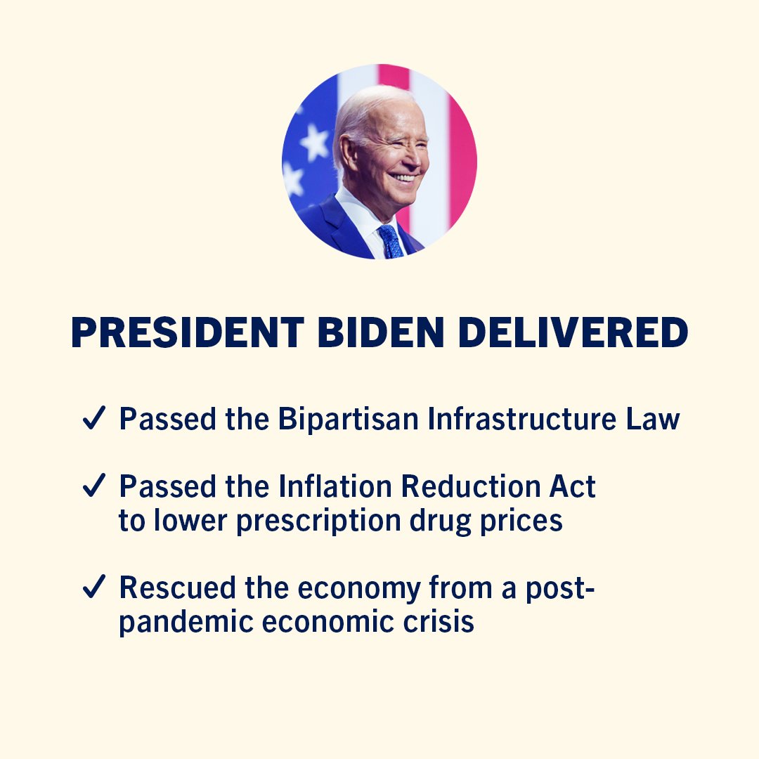 Unlike the last guy, President Biden has delivered.