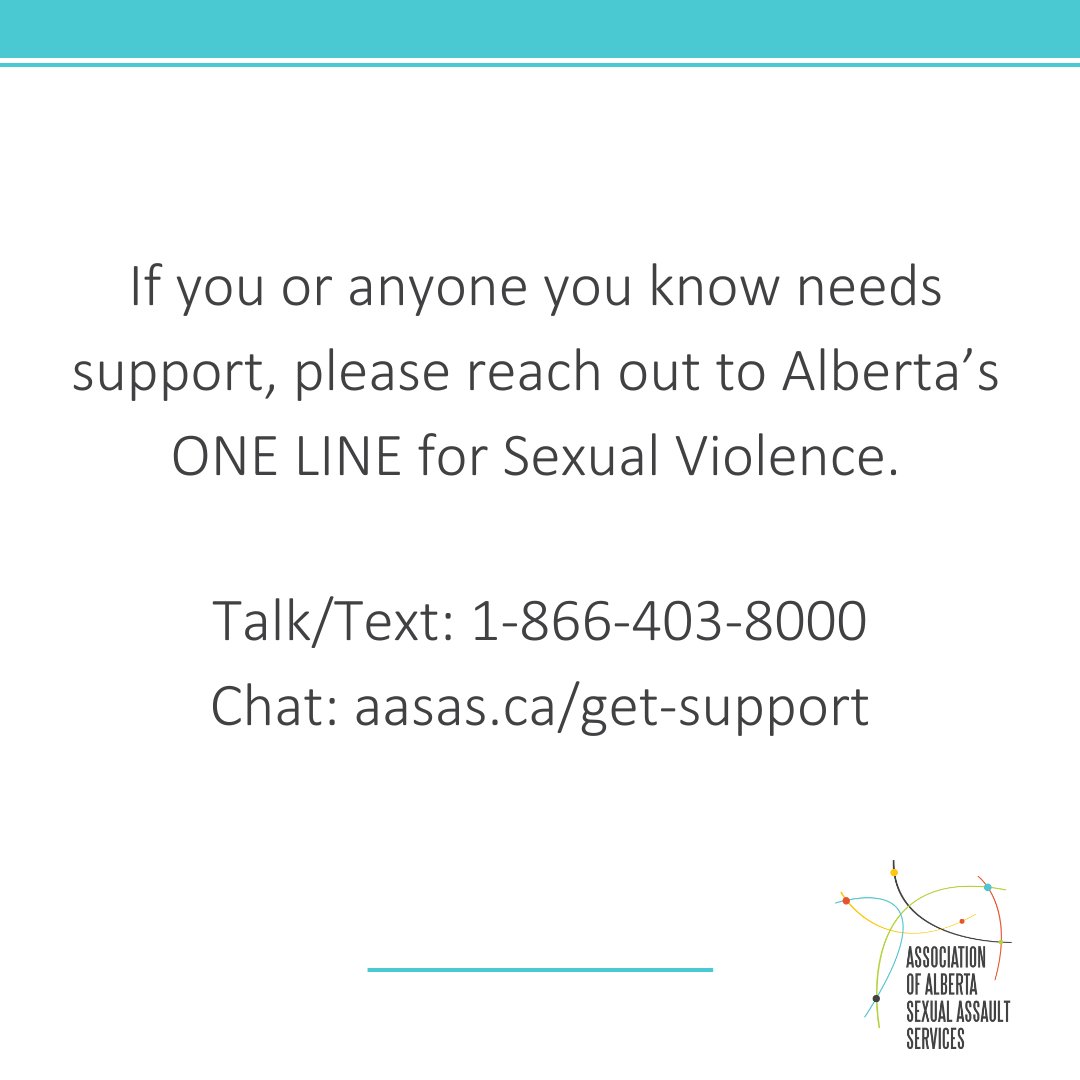 In the wake of recent news surrounding the University of Alberta Sexual Assault Centre, AASAS affirms our unwavering commitment to support and believe all survivors of sexual violence regardless of ethnicity, religion, sexual orientation, gender, or circumstance.