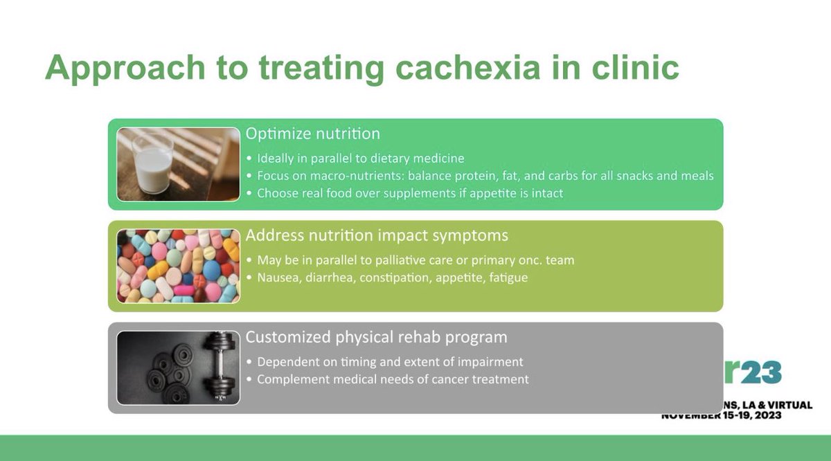 CancerRehabDocs's tweet photo. Detailed session on tackling the clinical challenges of diagnosing and treating muscle wasting and how physiatry leaders are working to develop a consensus statement/pragmatic treatment algorithm to address these disorders. #AAPMR23 #cancerrehabdocs #musclewasting #nutrition https://t.co/ns9sEzO0mv