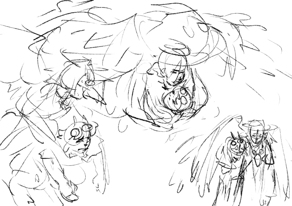 Ssnufkinnie's tweet photo. some 15 min sketches i did while watching todays stream :) ,  might clean them up (probably wont)
#philzafanart #tubbofanart #hardcoreduo https://t.co/TxLN9wNEgk
