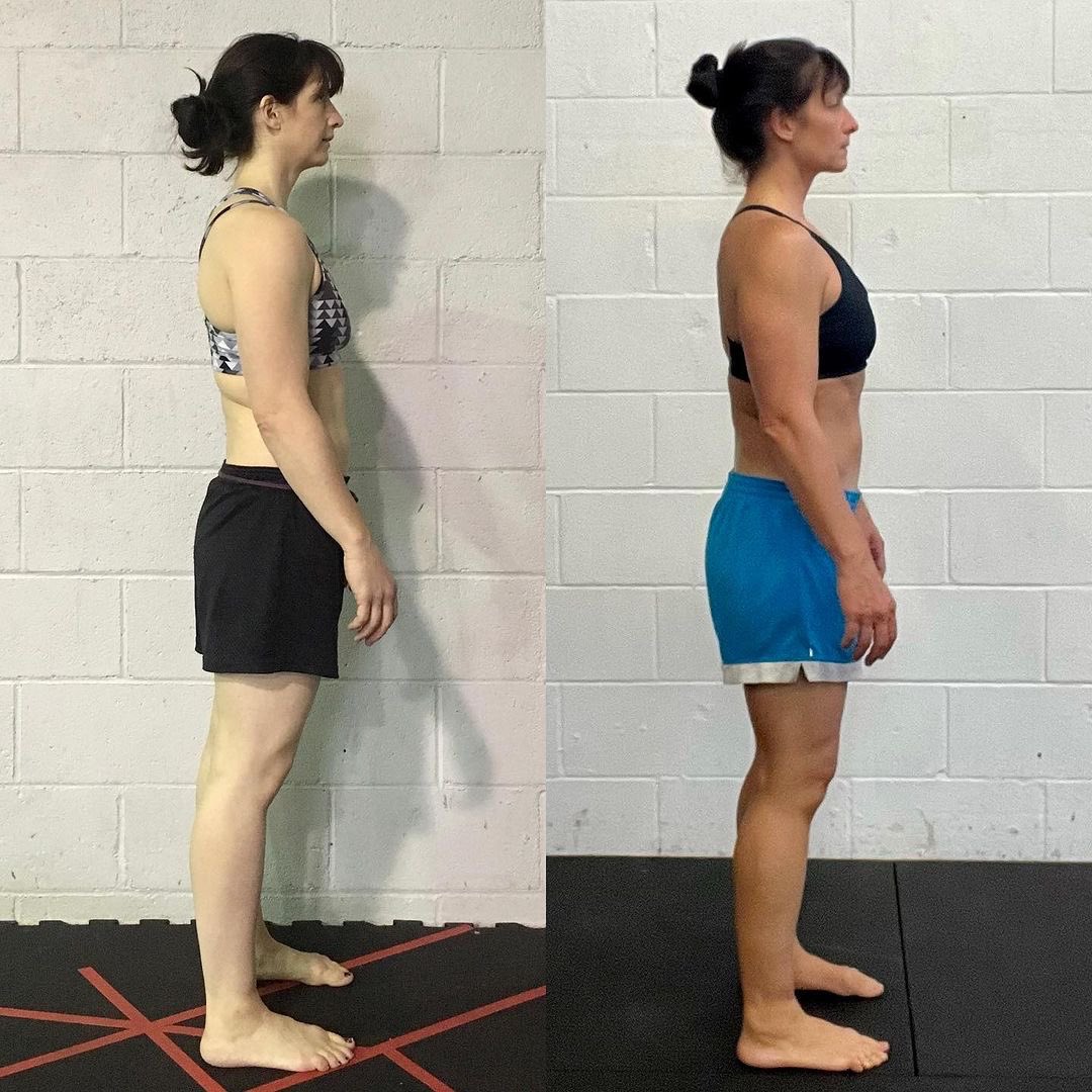 nick_gaasvig's tweet photo. POSTURE, VALUES, SLEEP, DIGESTION & MELANIN RESULTS

Annie Aldag 

“Before - Nov, 2018. I was doing Breakdancing, yoga and CrossFit. Poor circadian rhythm, digestion and skin tone. Would burn easily. Was often anxious. Got injured doing CrossFit in early 2018 (stabbing pain down R side back, leg). Tried massage, Chiropractic care, two types of PT, Rolfing. Poor structural integrity and joint stacking (banana knees, Rib shift L) 

Now - Oct, 2023. FP only since spring 2019. HBS 2 completed June 2023. Improved circadian rhythm, digestion and skin tone. Burn rarely and spend more time outside. Not anxious as lifestyle values have changed. Improved joint stacking, structural integrity, deep core engagement and V taper. Zero pain down right side. Have been working with @fpchris1 virtually once weekly since Feb 2023. Also entire FP Minnesota crew, esp https://t.co/I5lD60tqQi.douglass have directly contributed to improvements over the years.”

@funcpatterns 

#functionalpatterns #fpminnesota