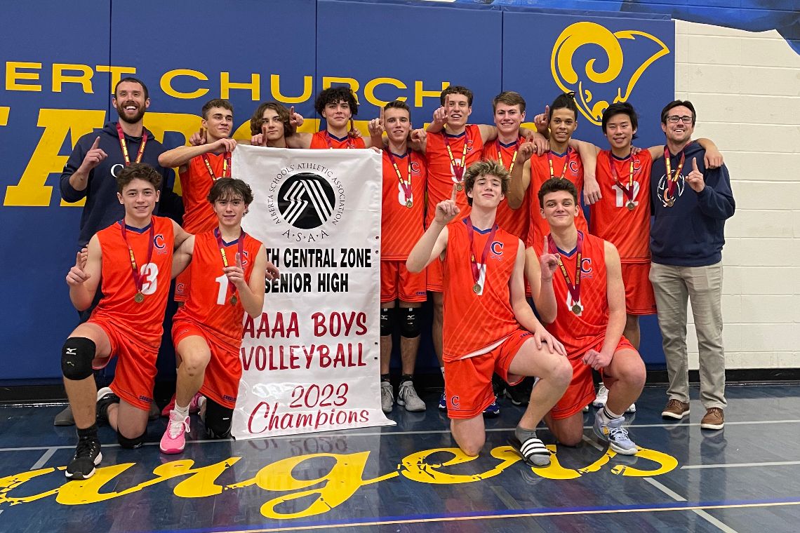 WHCroxford's tweet photo. Great athletic performances this weekend in volleyball zones. Our senior boys took the 4A banner at Bert Church. Congratulations to all our players on their achievements, personally and team, and thank you to our coaches for your dedication to athletics! #rvsed #allfororange https://t.co/nM0QgVadm6