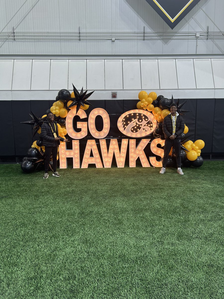 After a great visit and conversation with @TylerBarnesIOWA I am blessed to say I’ve received a PWO from The University of Iowa #AGTG @CopelandKelton @CoachManson16 @crpfootball @HawkeyeFootball @BlairASanderson