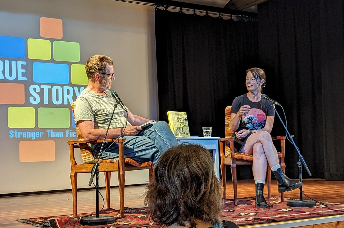 Great talk today at <a href="/SCWCentre/">South Coast Writers Centre</a> with <a href="/buenavistafarm/">Fiona Weir Walmsley</a> &amp; <a href="/nickrheinberger/">Nick Rheinberger</a> about the book 'From Scratch'. It's inspiring me to make my own basic staples rather than buying it from the supermarket. Also keen to tour the farm &amp; sign up for a workshop in #Gerringong! #truestoryfestival