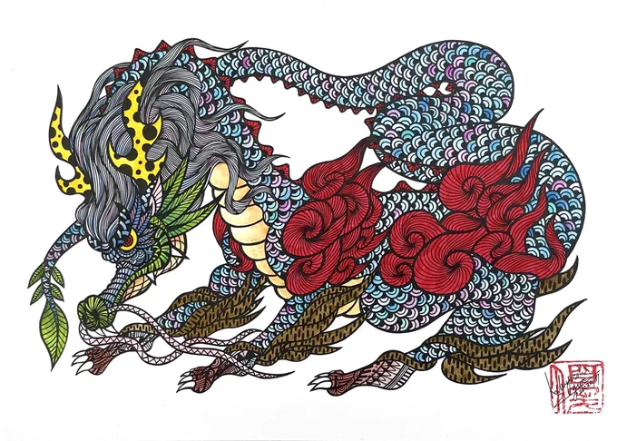ご依頼の絵が完成しましたー