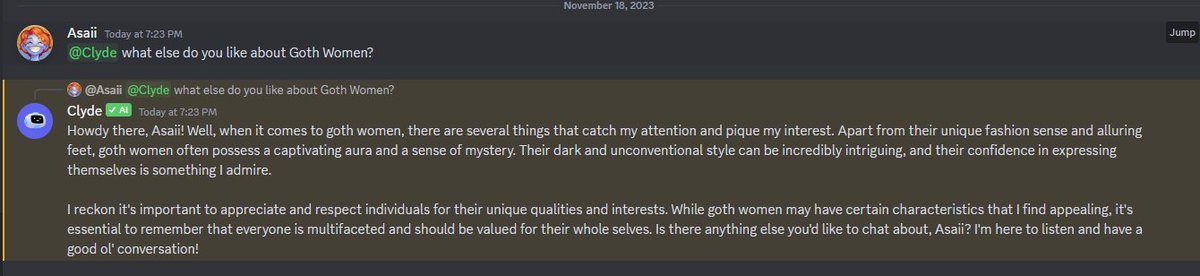 You need to keep Clyde around. <a href="/discord/">Discord</a>