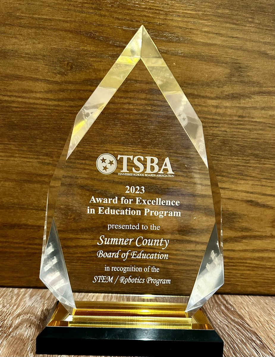 @SumnerSTEM @SumnerSTEAM (@sumnerstem) on Twitter photo Sumner County STEM program has been granted the 2023 Tennessee School Board Association (TSBA) Award for Excellence in Education Program. Congratulations to our teachers & schools for their excellence in STEM education. <a href="/theTSIN/">Tennessee STEM Innovation Network</a> <a href="/SumnerCountyCTE/">Sumner County CTE</a> <a href="/scottlangford72/">Scott Langford</a> <a href="/skinner_frankie/">Frankie Skinner</a> Sumner County STEM program has been granted the 2023 Tennessee School Board Association (TSBA) Award for Excellence in Education Program. Congratulations to our teachers & schools for their excellence in STEM education. <a href="/theTSIN/">Tennessee STEM Innovation Network</a> <a href="/SumnerCountyCTE/">Sumner County CTE</a> <a href="/scottlangford72/">Scott Langford</a> <a href="/skinner_frankie/">Frankie Skinner</a>