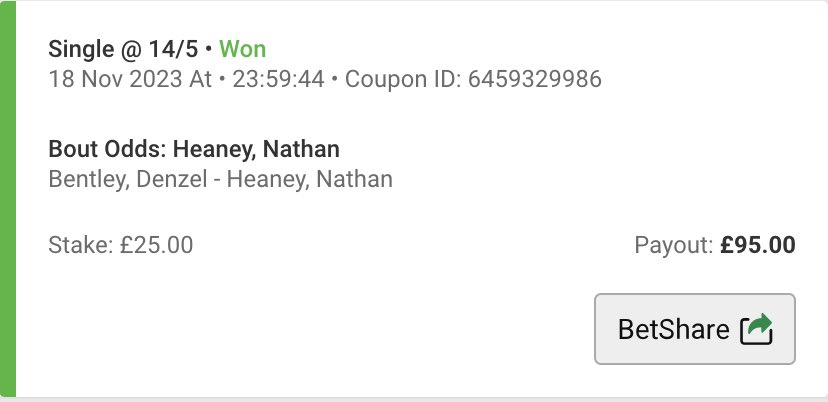 In play all the way. Congratulations @NathanHeaney 👏 #BentleyHeaney