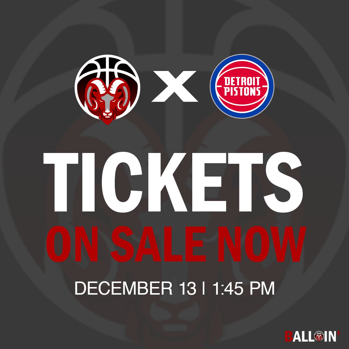 TICKETS ON SALE NOW

All tickets include a free Pistons item and a Lower Bowl ticket to see the Pistons take on the Philidelphia 76ers.

fevo-enterprise.com/event/warriors…

🐏🏀 | #bALLIN