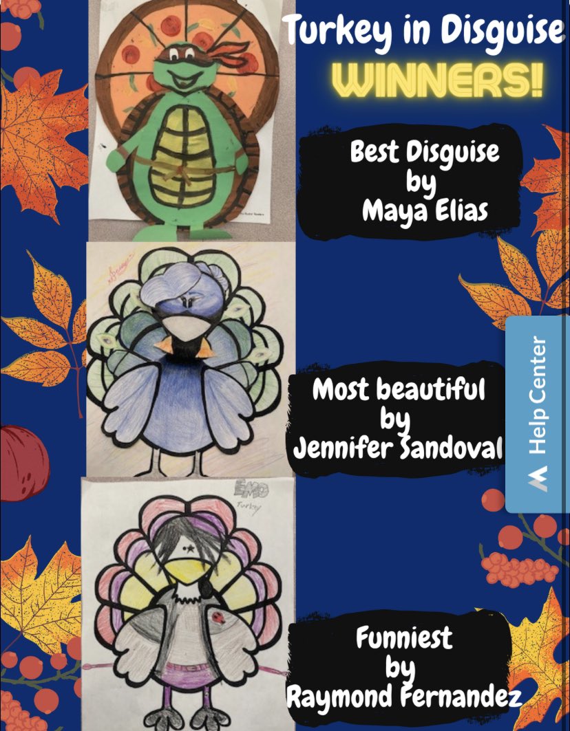 Congrats to Raymond Fernandez! For winning funniest in Turkey in Disguise😊🦃