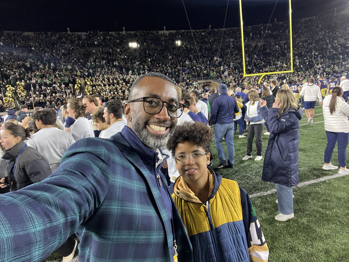 500th game <a href="/NDStadium/">ND Stadium</a> with a <a href="/NDFootball/">Notre Dame Football</a> win! Great final home game and my first home season…that’s ☘️history
 #GoIrish #AllFight